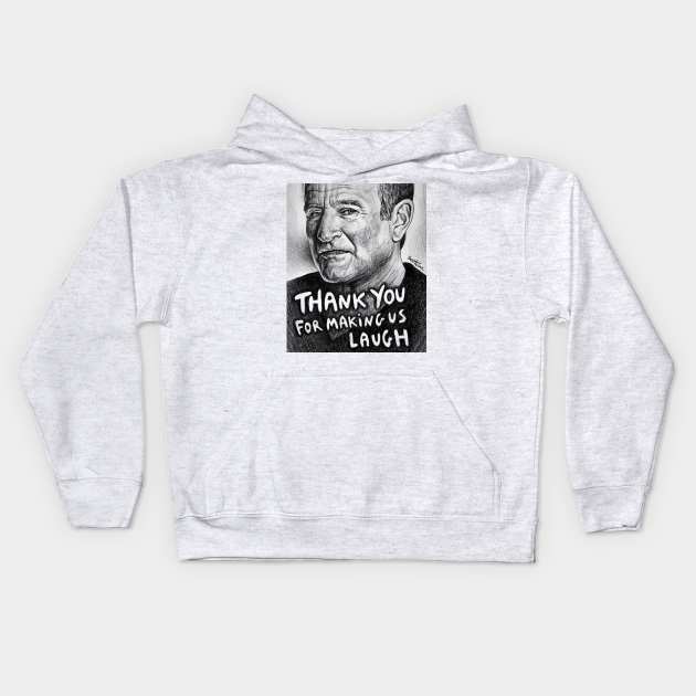 Robin Williams - Rip Kids Hoodie by benheineart